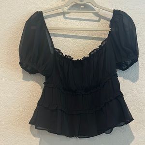 ASTR ruffle top